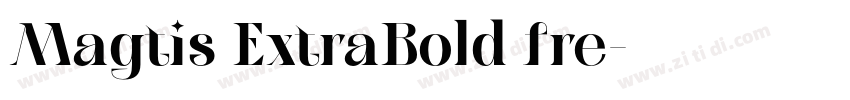 Magtis ExtraBold fre字体转换